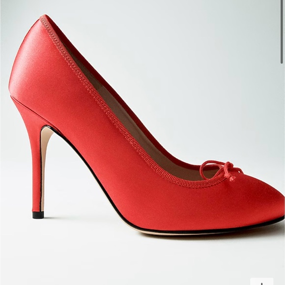 NIB J.Crew collection ballet pumps- red. Size 7.5 - Picture 4 of 5